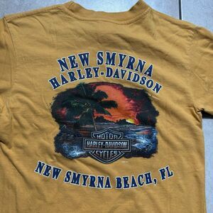 Harley Davidson Men’s Small New Smyrna Beach USA Made 2009 Y2K Biking T-Shirt
